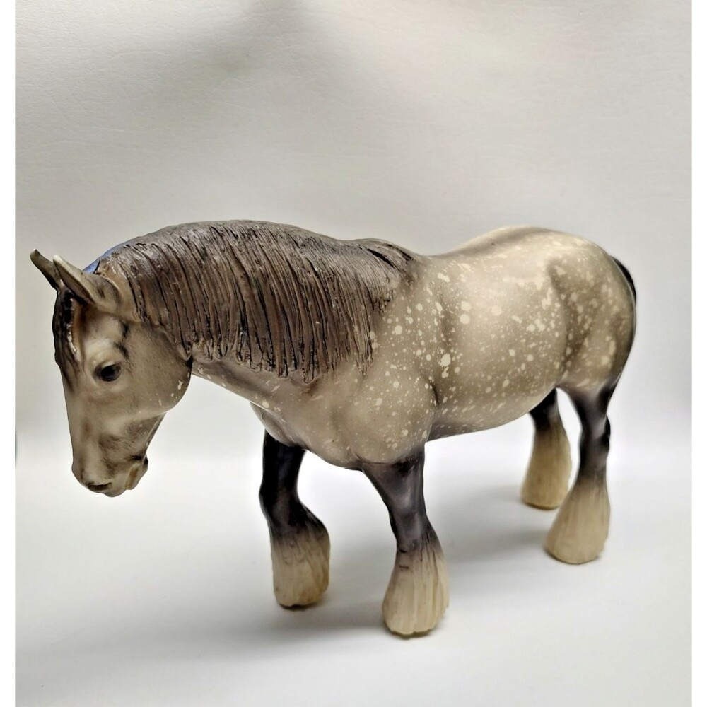 Vintage Breyer Shire Dapple #95 1972 Round Molding Co. mark & C.Hess '71" stamp